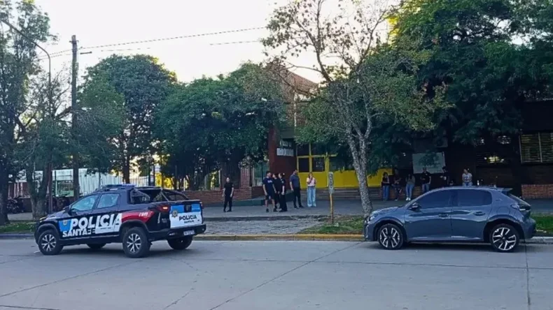 Escuela de Santa Fe, donde ocurrió el trágico episodio