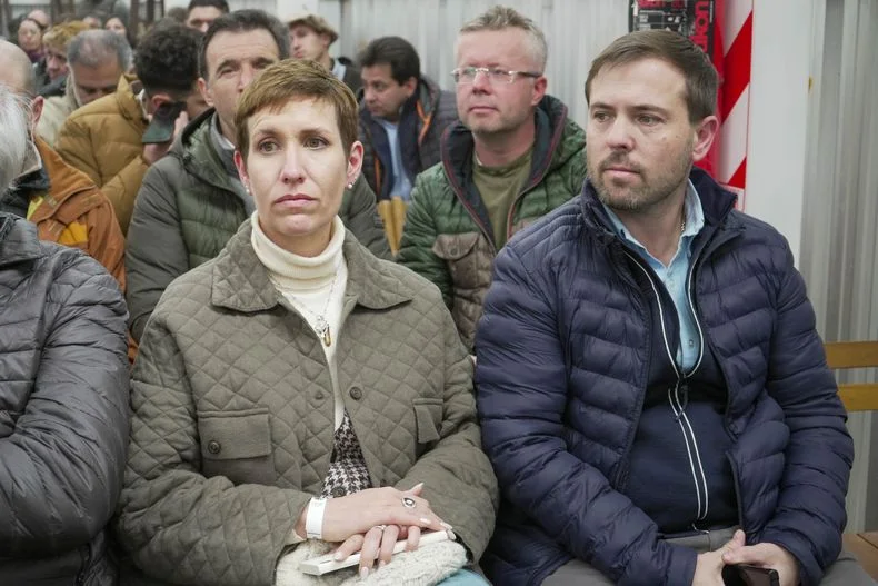 Latorre y Shantal en la audiencia del Gobierno y San Jorge. 
