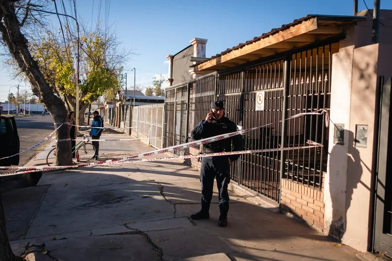 La casa donde ocurrió el homicidio.