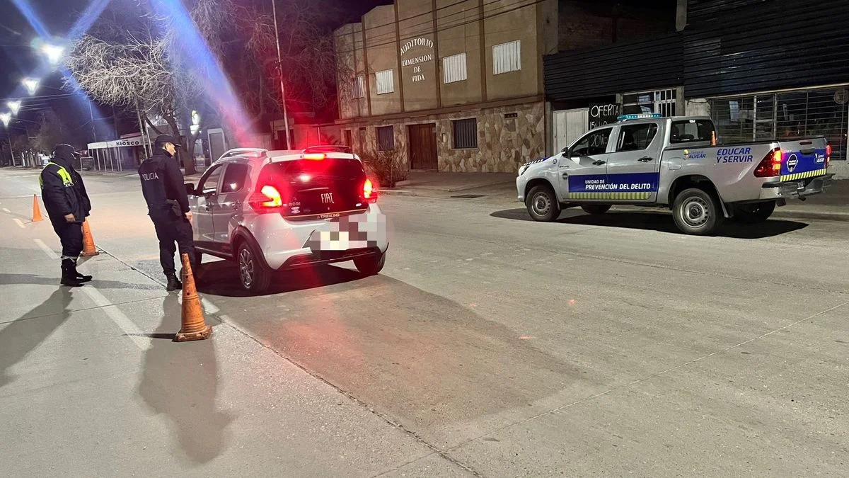 Test de alcoholemia en General Alvear: aprehendidos por circular con más un gramo de alcohol