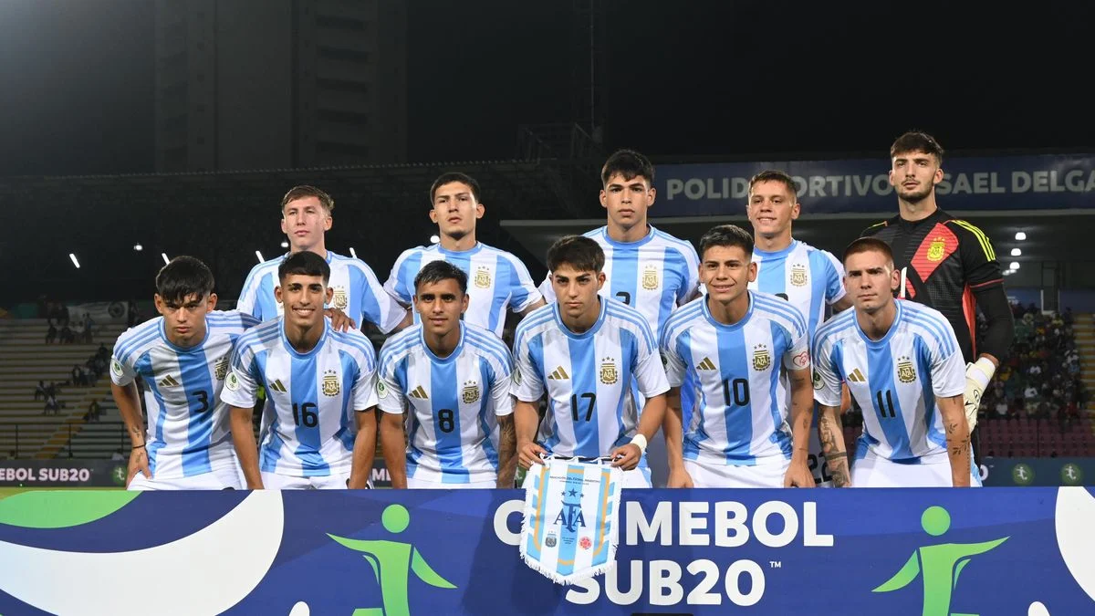 La Selección argentina Sub 20 enfrenta a Chile en el inicio del hexagonal final del Sudamericano de Venezuela