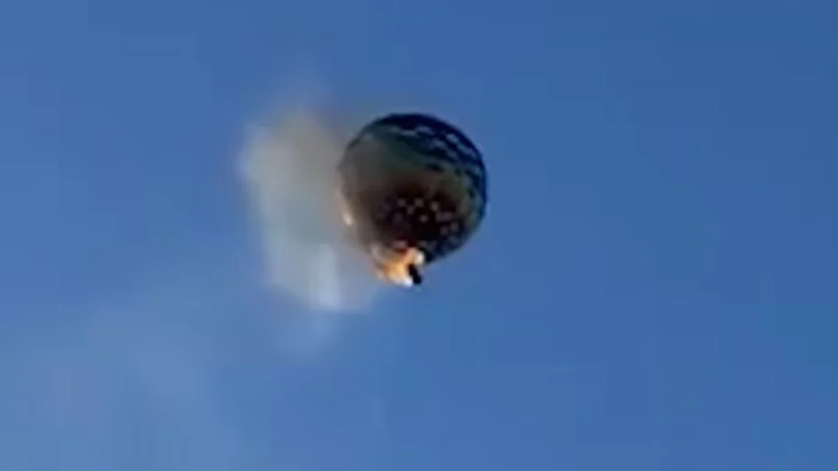Un globo aerostático se prendió fuego en Brasil y dejó al menos ocho muertos