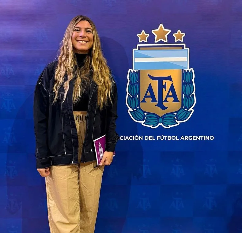 Giuliana Díaz, presidenta de la Liga Mendocina de fútbol femenino.