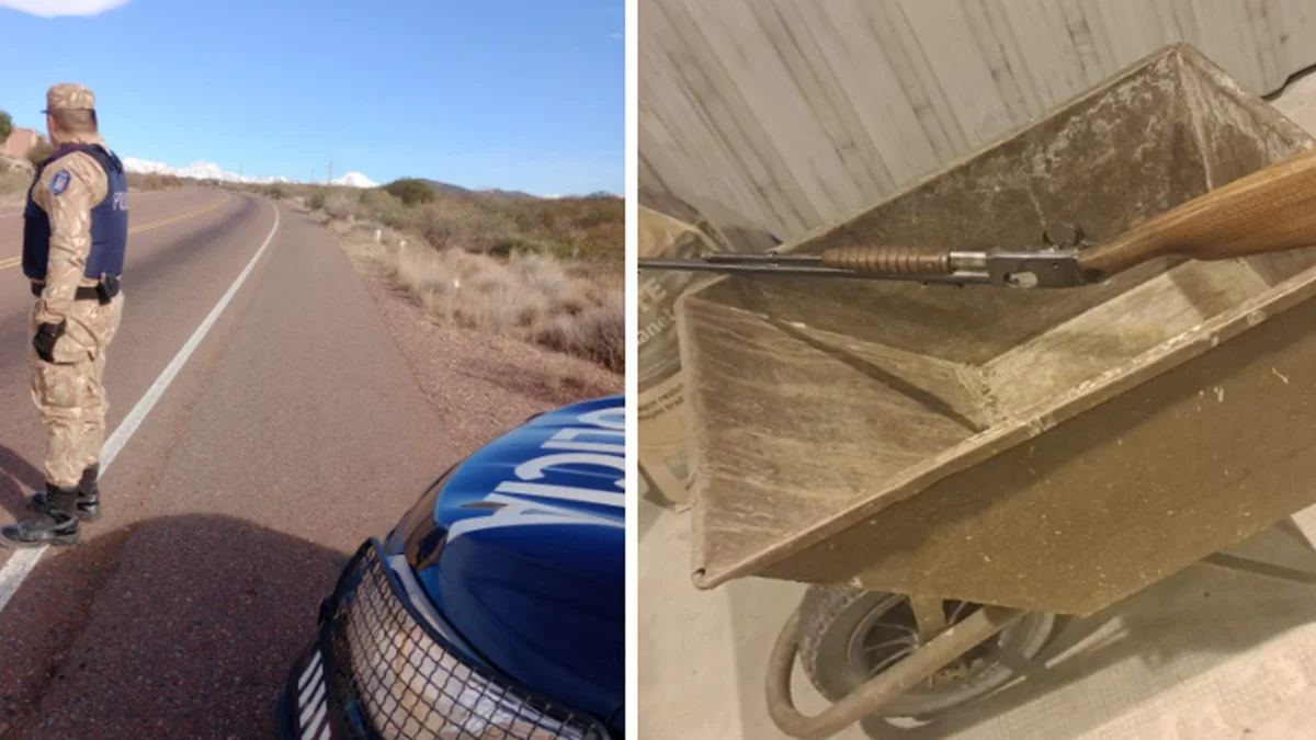 La Policía Rural secuestró un rifle durante un control en Ruta 142 a la altura de Lavalle