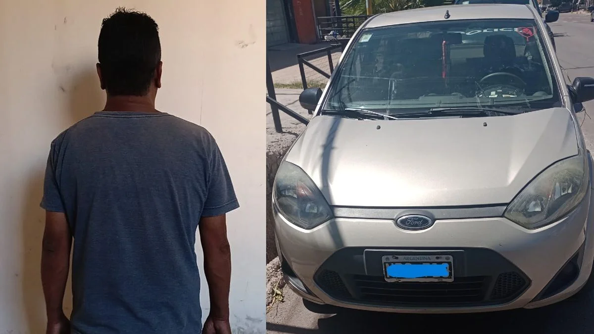 Intentó abrir un auto estacionado y terminó detenido: el vehículo era robado