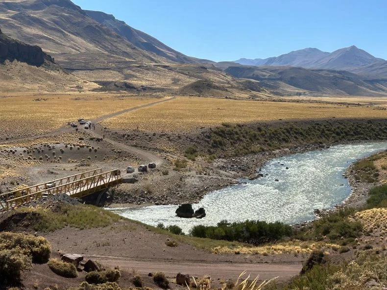 Uno de los paisajes de la aventura rumbo a Chile