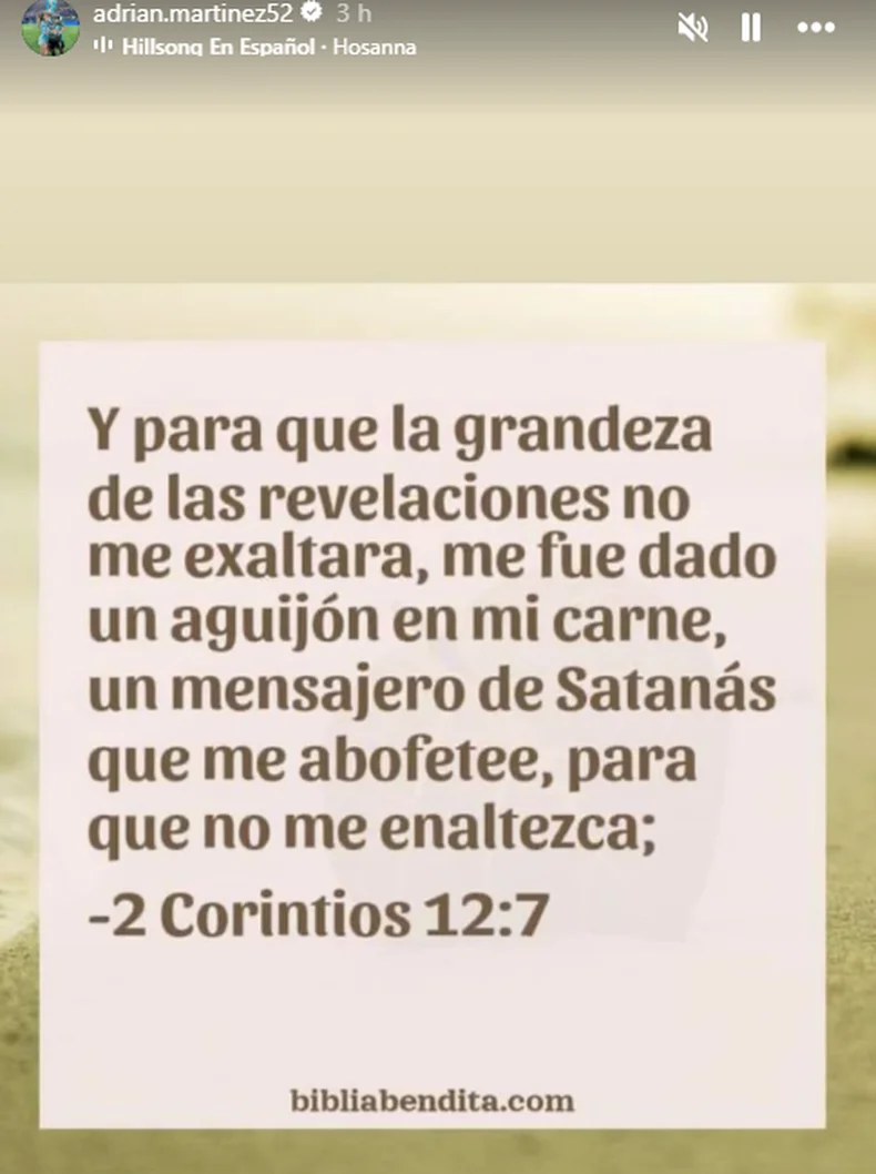 El posteo de Maravilla.