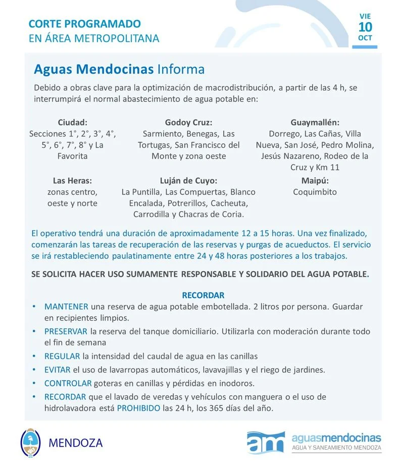 El comunicado de Aysam.