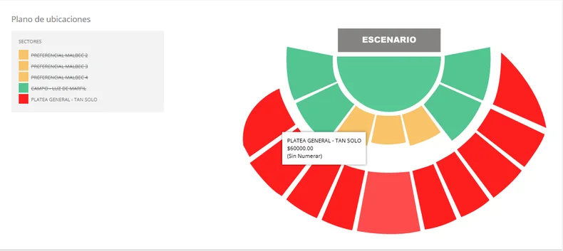 En Ticketek sigue habilitada la compra de entradas.