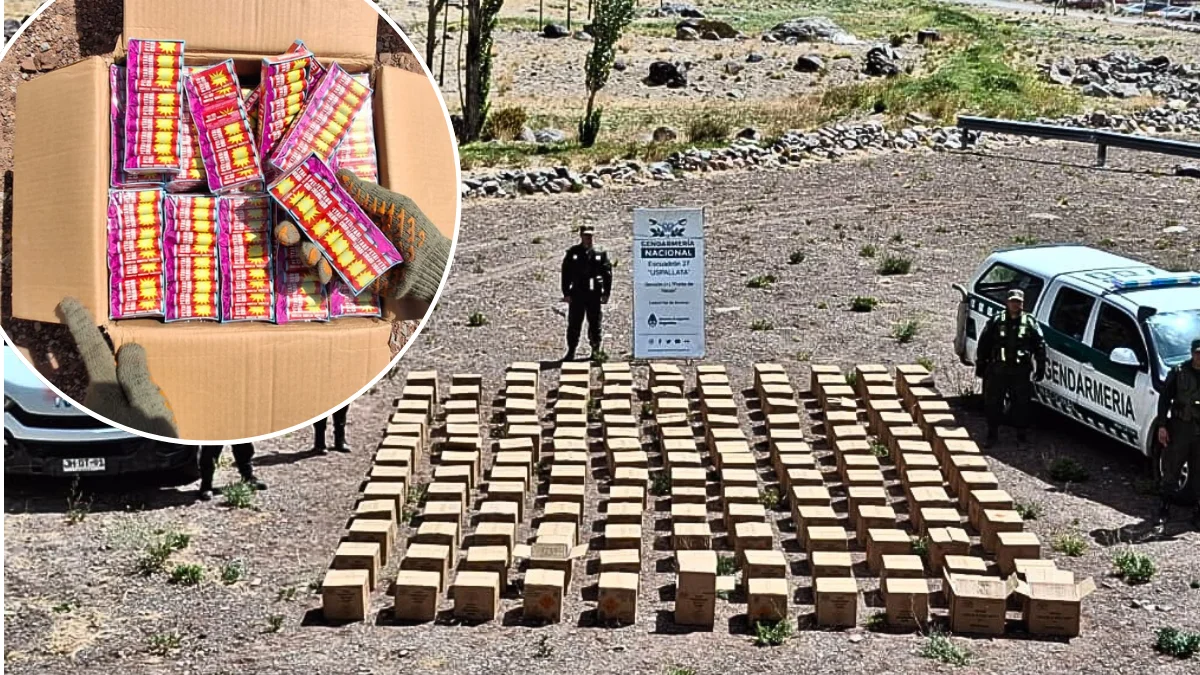 Pirotecnia de contrabando: secuestraron más de 250 cajas valuadas en $119 millones de pesos
