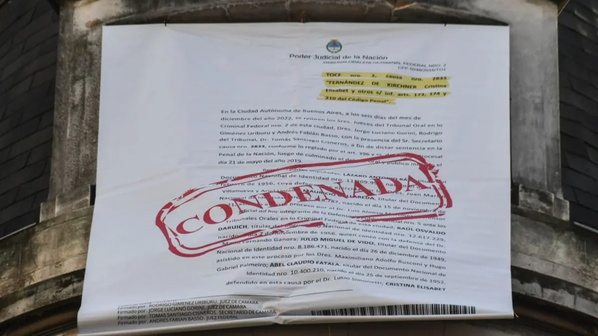 Cristina Kirchner al banquillo: el juicio oral por la causa "Cuadernos" comenzará el 6 de noviembre