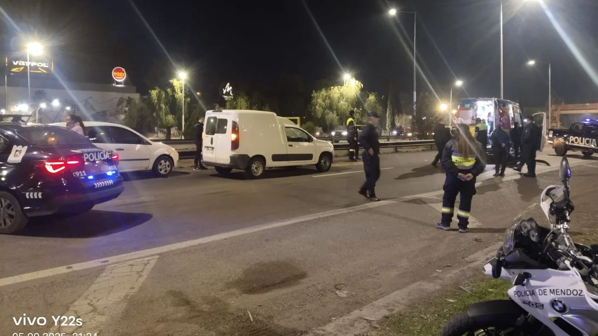 Accidente en Guaymallén: un hombre fue atropellado cuando intentaba cruzar el Acceso Este