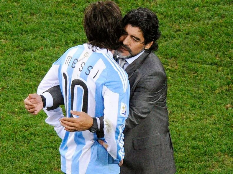La verdadera relaci&oacute;n de Lionel Messi y Diego Maradona.