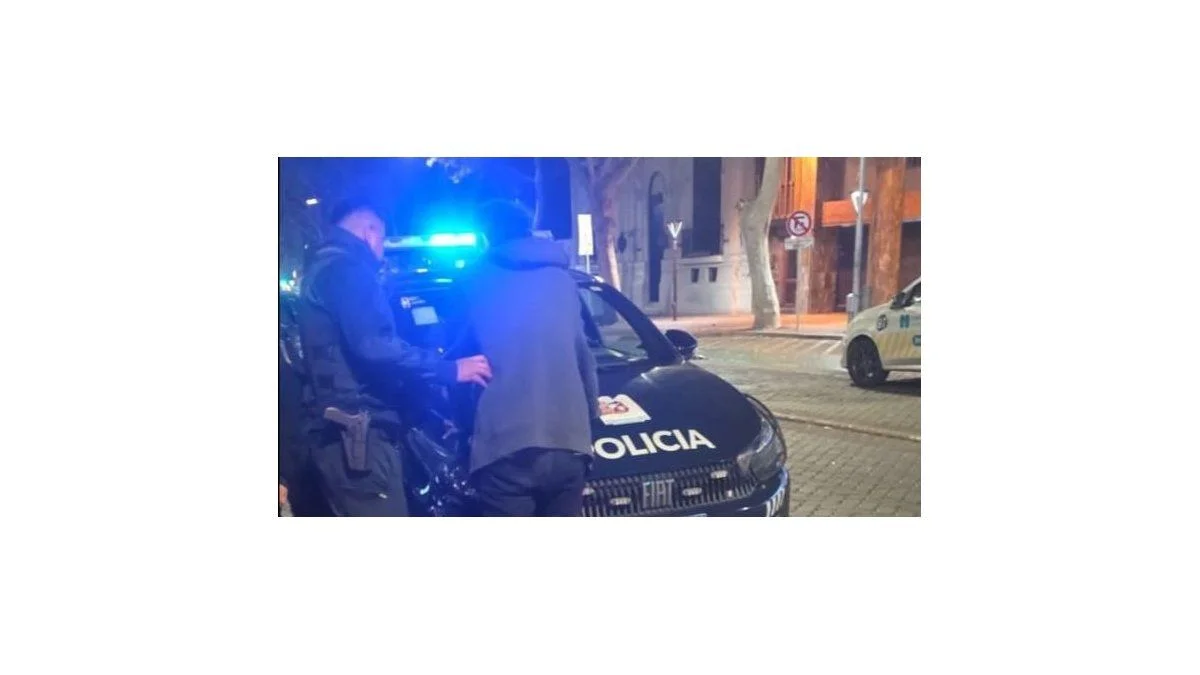 Un hombre en situación de calle forcejeó para robarse un celular y lo detuvieron en pleno centro