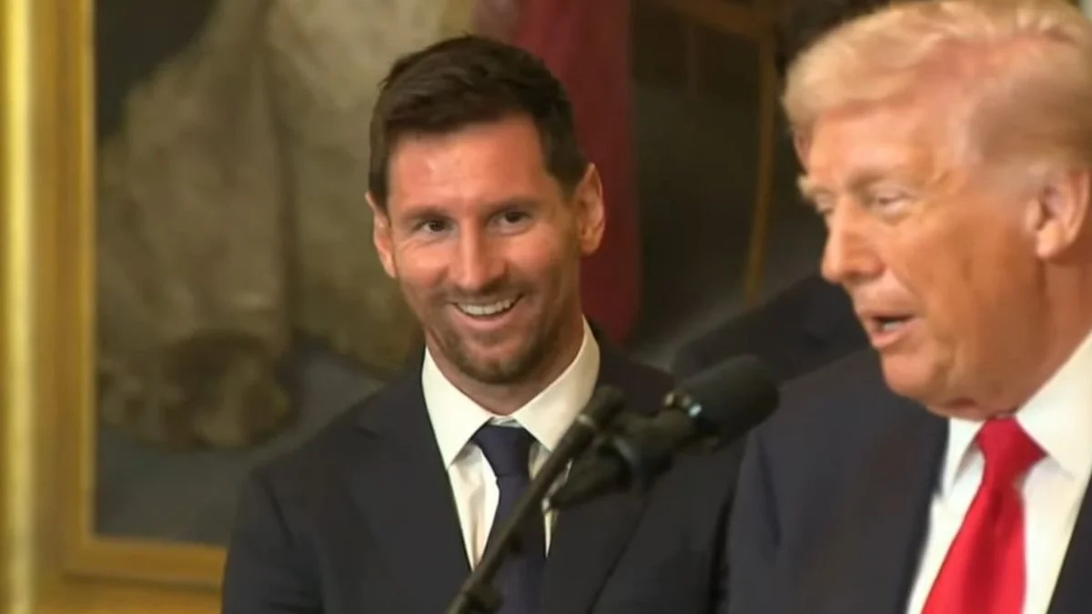 Donald Trump se rindió a los pies de Lionel Messi y lo llenó de elogios en la Casa Blanca