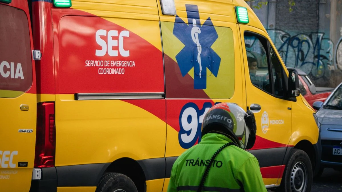 Dramático rescate de un hombre que se atrincheró e inició un incendio en su casa de Godoy Cruz