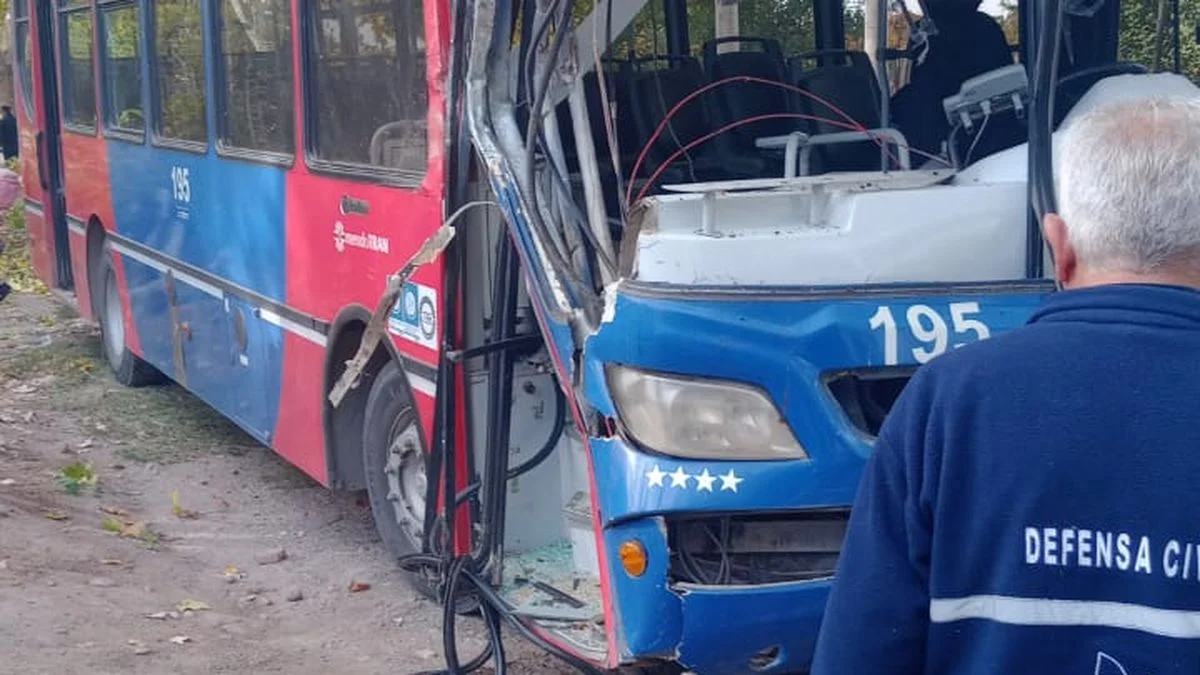 Un colectivo chocó contra un árbol en Luján de Cuyo y hay lesionados