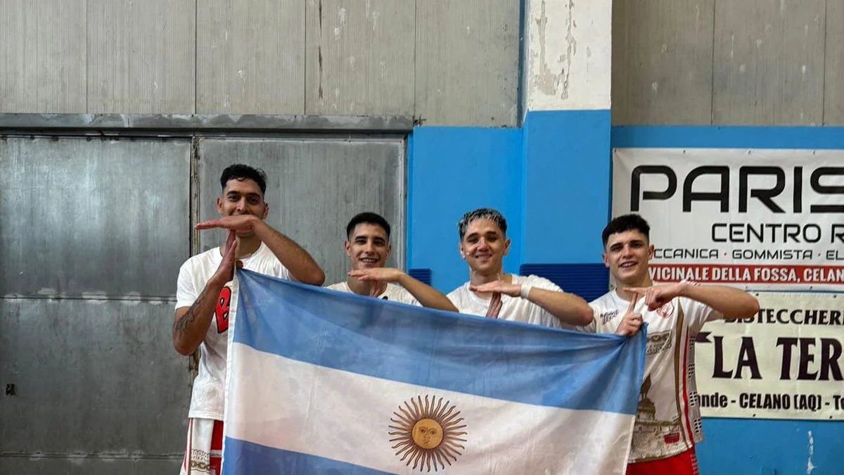 Fútbol de salón: cuatro mendocinos se coronaron campeones en Italia