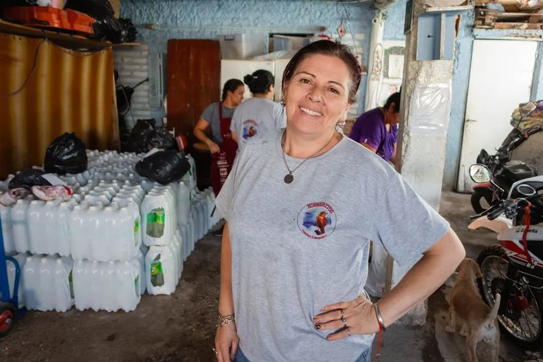 Gabriela Carmona, del comedor Los Horneritos dice que no ve la baja de inflaci&oacute;n en los insumos para el comedor.&nbsp;