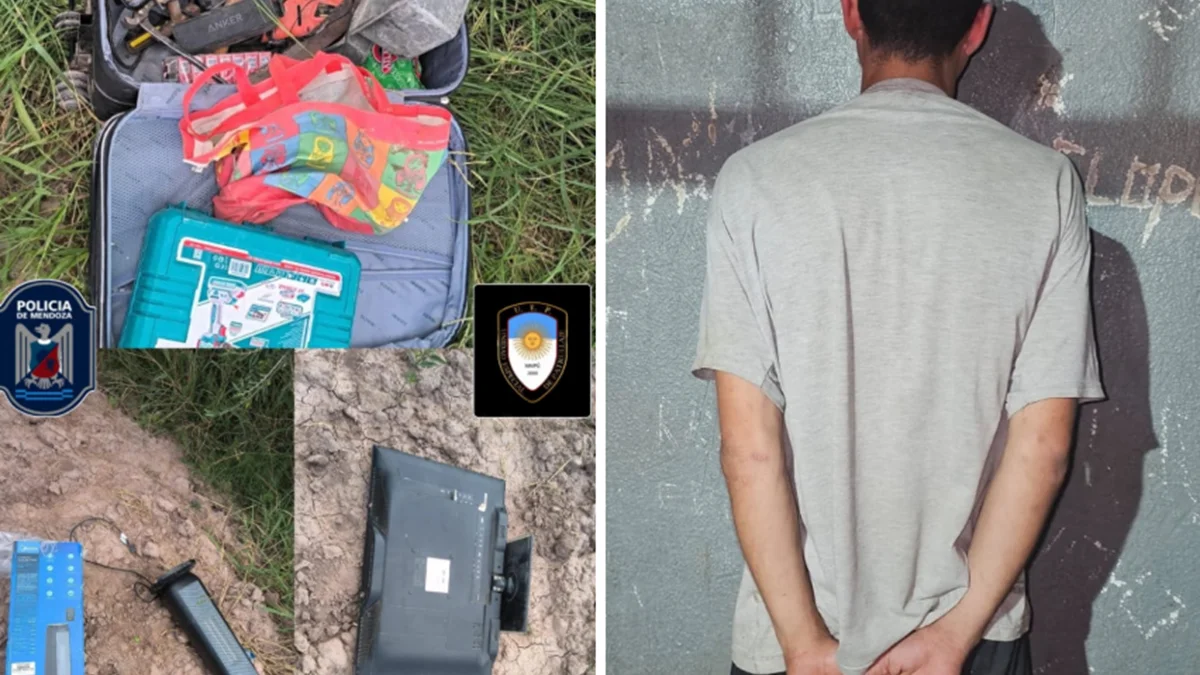 Frustran un robo en una finca de Maipú y detienen a un joven de 22 años