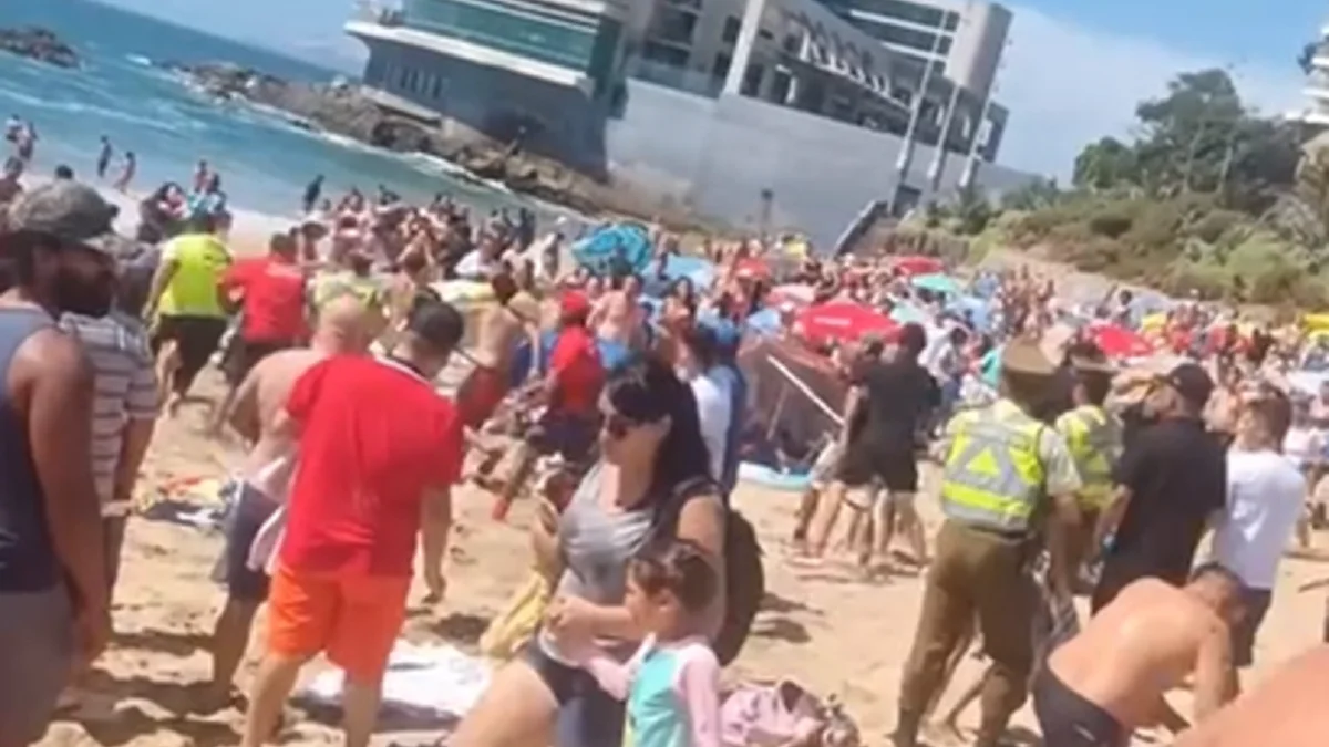 La brutal pelea en una playa de Chile que generó preocupación entre turistas