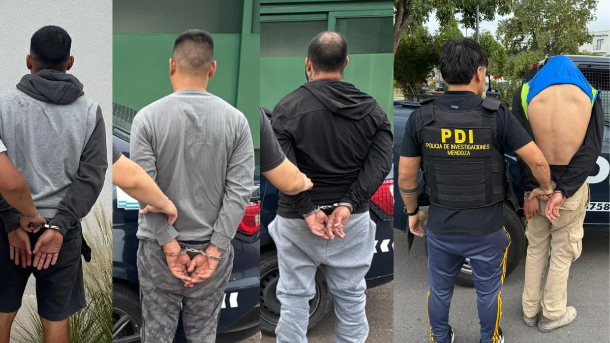 Los detenidos por la entradera en el barrio Fuchs tienen un frondoso prontuario