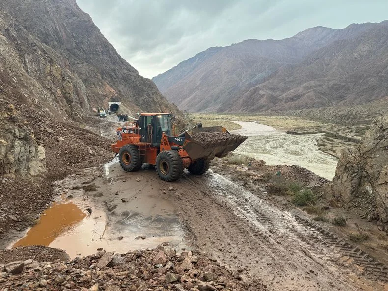 La Ruta 7, totalmente cortada al menos hasta el jueves. 