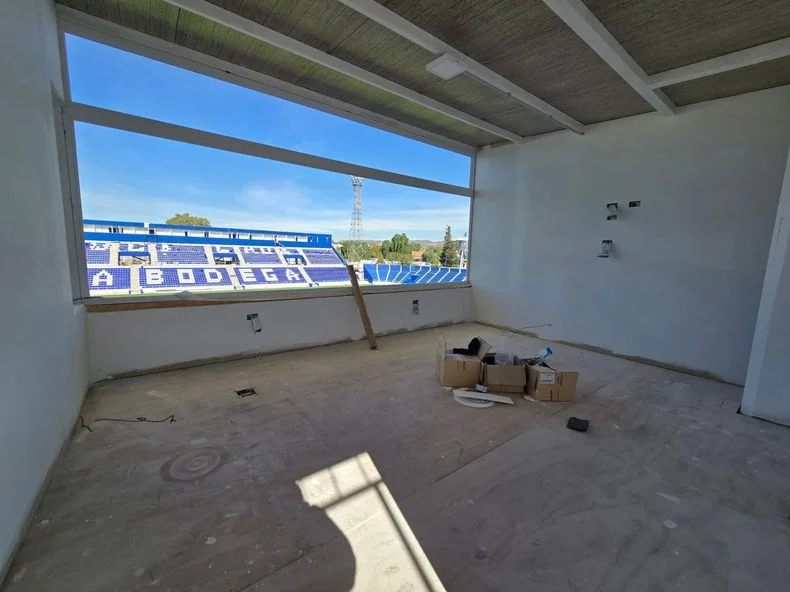 Interior de un palco en la platea norte.