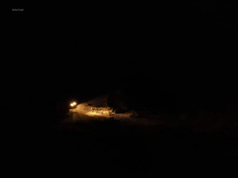El rescate de la mujer se realiz&oacute; de noche.