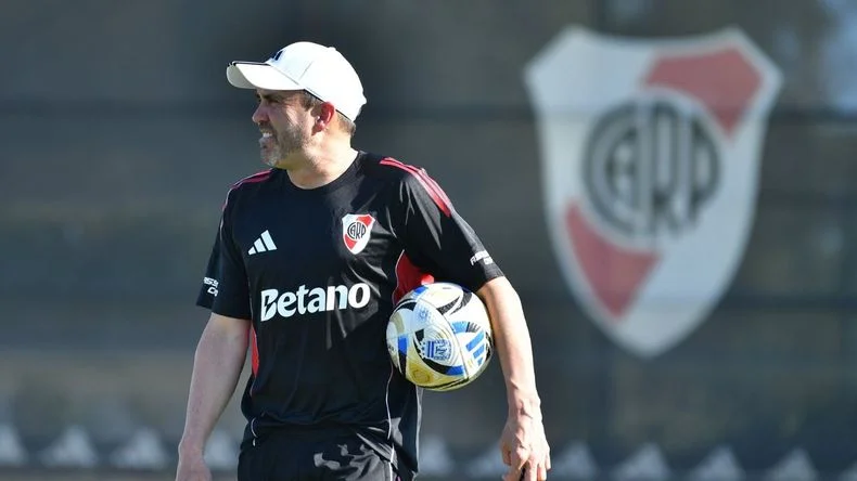 Eduardo Coudet, entrenador de River.