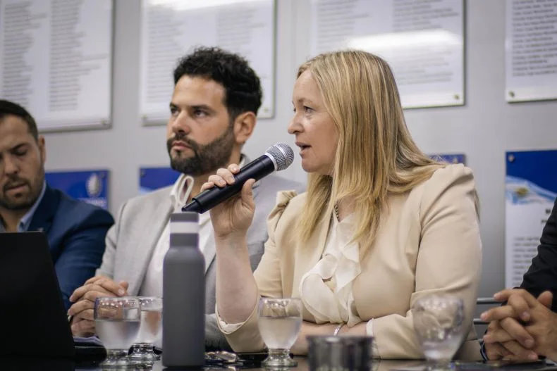 Hebe Casado fue recibida con una silbatina en su ingreso al anexo legislativo. En la previa, la funcionaria tild&oacute; de "trastornados" a los que participan de protestas por el cuidado del agua.&nbsp;