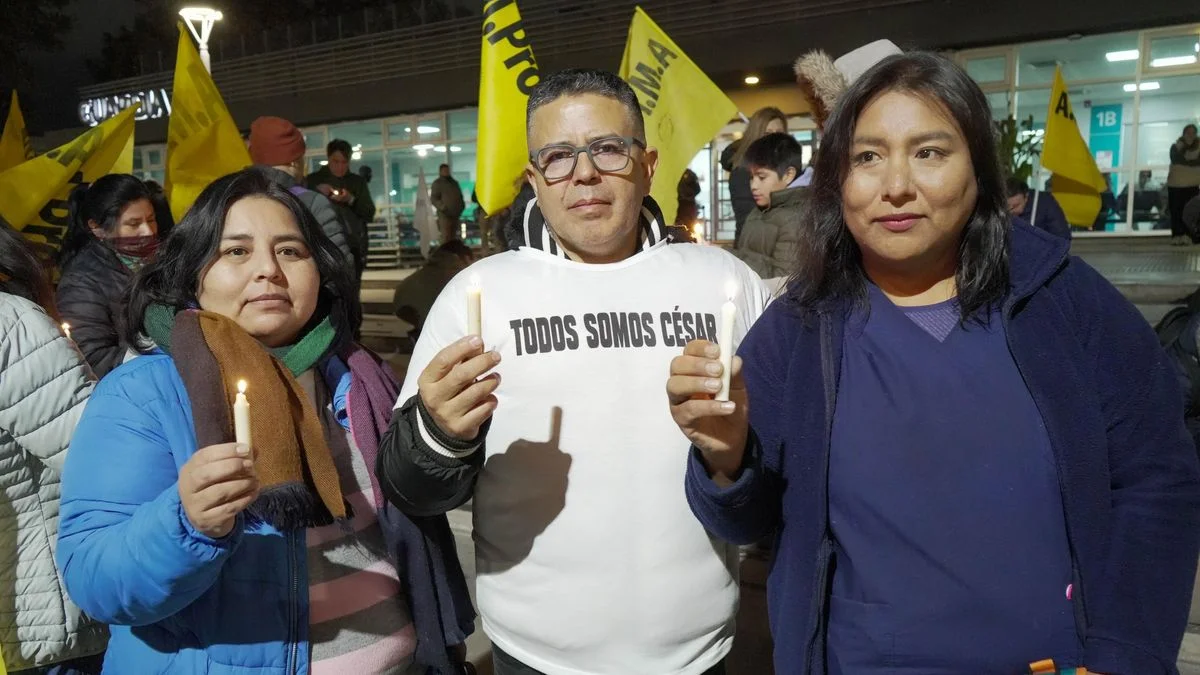 Conflictiva vigilia en el Hospital Central por la reincorporación del enfermero César Castillo