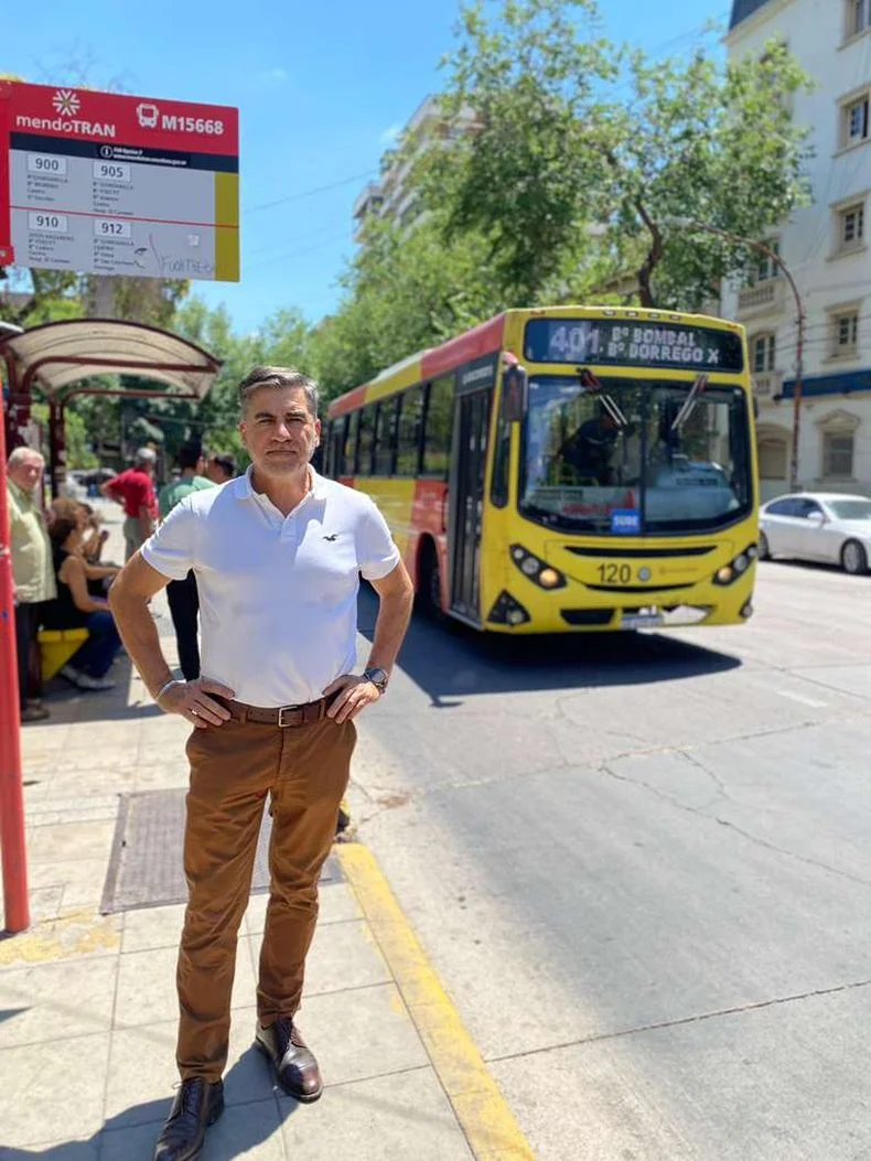 Mario Vadillo, candidato del Frente Verde, criticó el sistema de subsidios al transporte en Mendoza. 