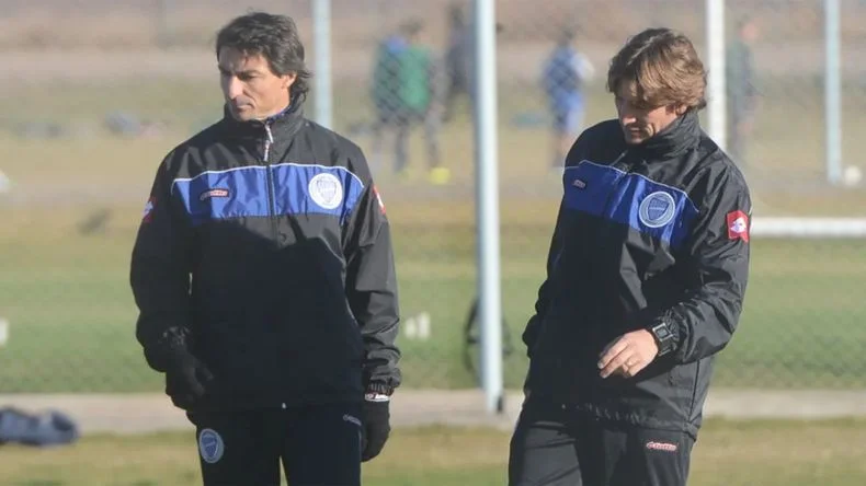 Mariano Toedtli junto a Heinze durante su paso por Godoy Cruz.