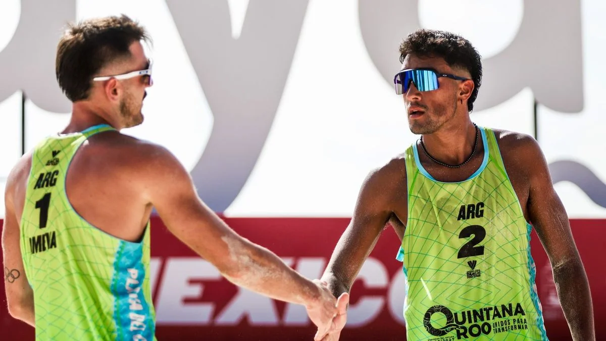 Beach vóley: gira positiva de la dupla mendocina Amieva-Bueno