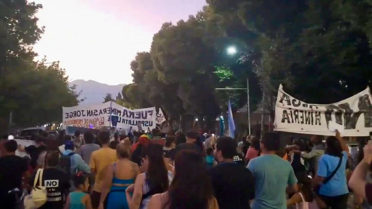 Uspallata salió a las calles por la libertad de un vecino detenido tras protestas contra San Jorge