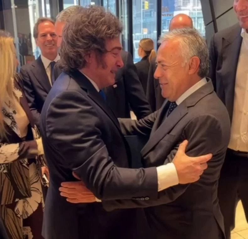 Javier Milei y Alfredo Cornejo. 