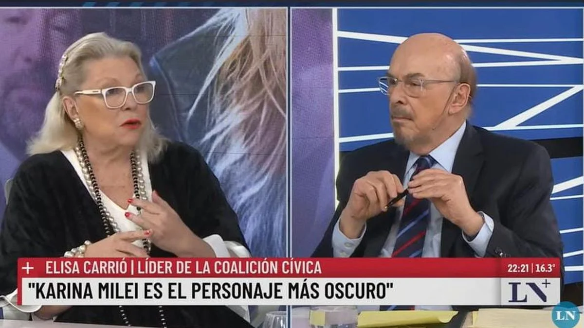 Carrió en TV: dijo que Karina es la cajera y que Milei "ha visto mucha pornografía infantil"