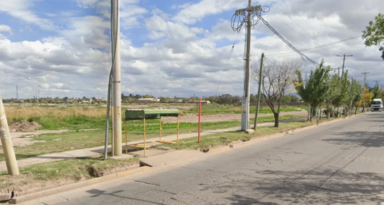 Zona donde los delincuentes abordaron al chofer en Maip&uacute;