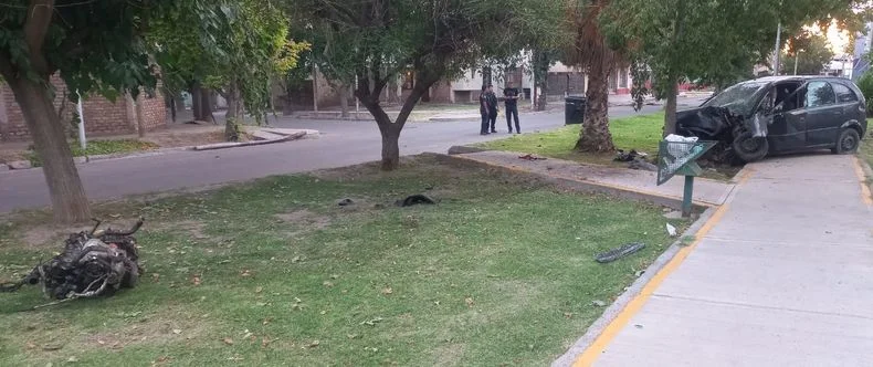 Otra imagen del impactante accidente.