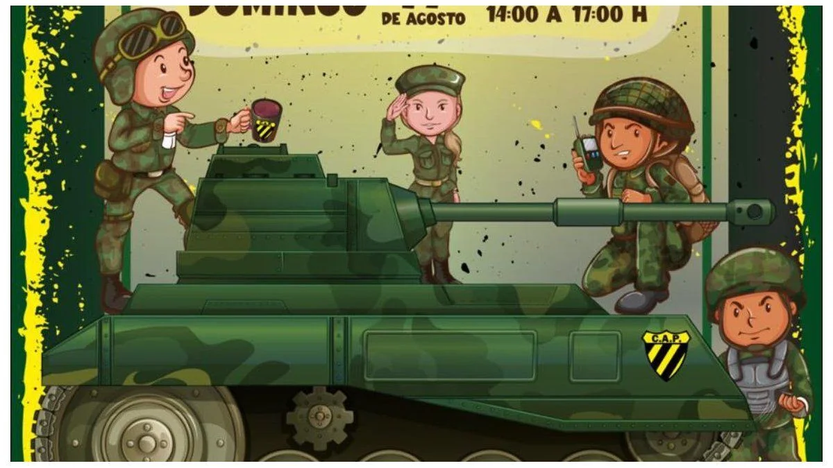 Club Palmira generó polémica por una "Expo Militar Interactiva" para el festejo del Día de la Niñez