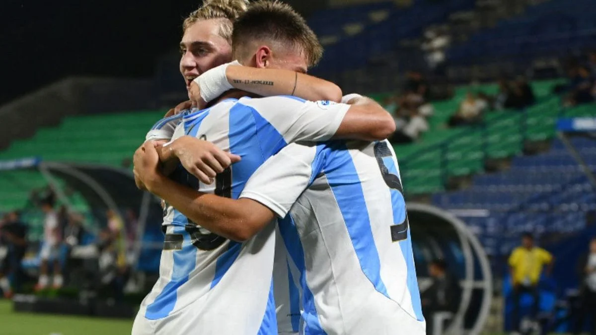 La Selección argentina Sub 17 se recuperó de la derrota en el debut y goleó a Paraguay en el Sudamericano
