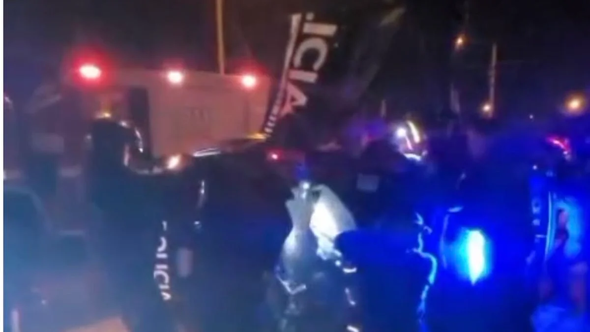 Un vuelco que pudo ser fatal: fuerte accidente de uno de los móviles "nuevos" de la Policía en San Rafael