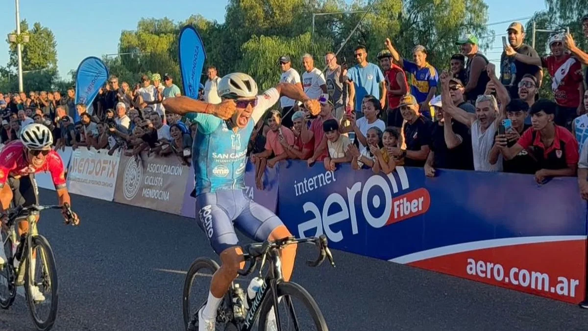 Rodrigo Díaz se impuso en la quinta etapa de la Vuelta de Mendoza