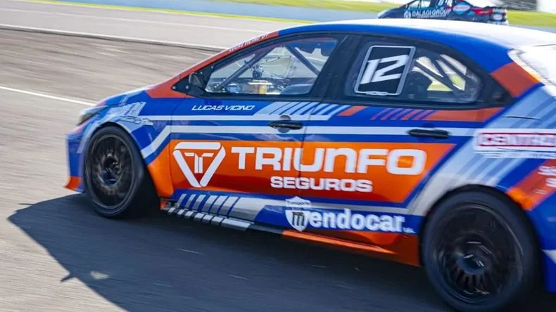 El Toyota de Lucas Vicino.&nbsp;