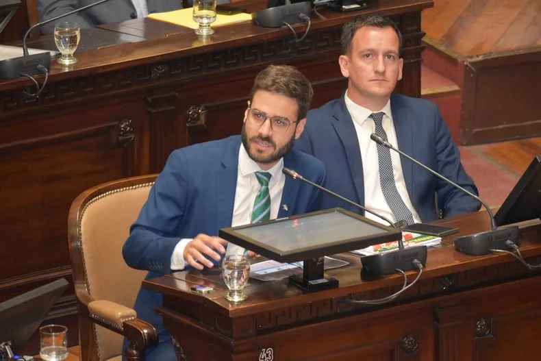 El diputado Emanuel Fugazzotto (Partido Verde). 