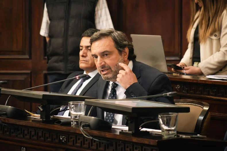 Ariel Pringles, senador de La Uni&oacute;n Mendocina y principal orador del frente contra la reforma al Estatuto del Empleado P&uacute;blico.&nbsp;
