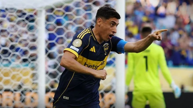 Miguel Merentiel, una de las figuras de Boca.