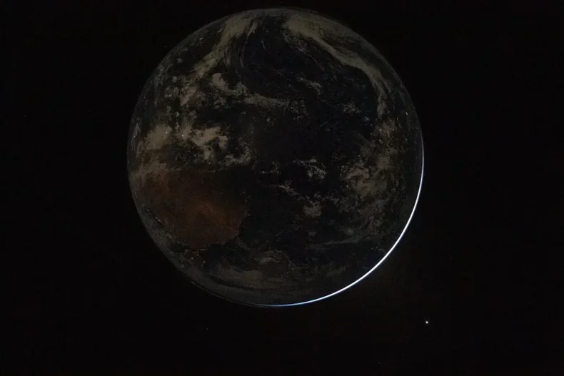 La Tierra vista desde la nave Ori&oacute;n.&nbsp;
