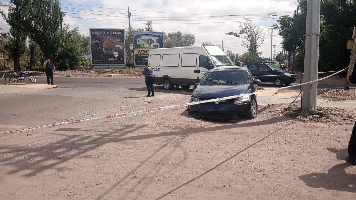 Una persecución policial en Luján de Cuyo terminó con un accidente y un detenido